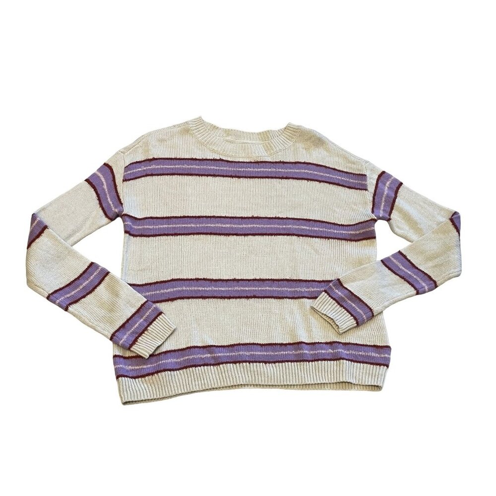 Arizona Jean Co. Striped Sweater Vintage inspired crewneck Y2K midweight